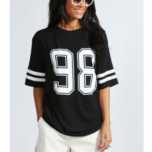 BooHoo Oversized Jersey Tee